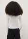 Girls' Long Sleeve White Cotton Blend Slim Fit T-Shirt_1
