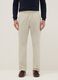 Beige chino trousers in pure cotton, regular fit_1