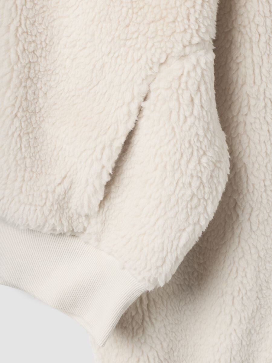 Full-zip bianca con cappuccio effetto teddy ALTAVIA STUDIO_7