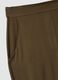 Green pure viscose trousers with elasticated cuffs, regular fit_6