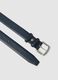 Blue belt with metal buckle_1