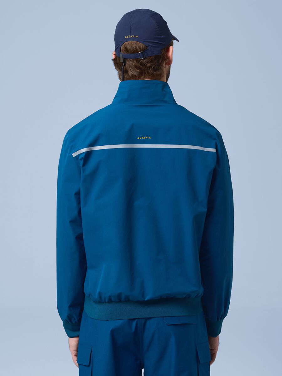 ALTAVIA SAILING blue windbreaker jacket with zip_3