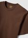 Brown regular-fit T-shirt in pure organic cotton jersey_2