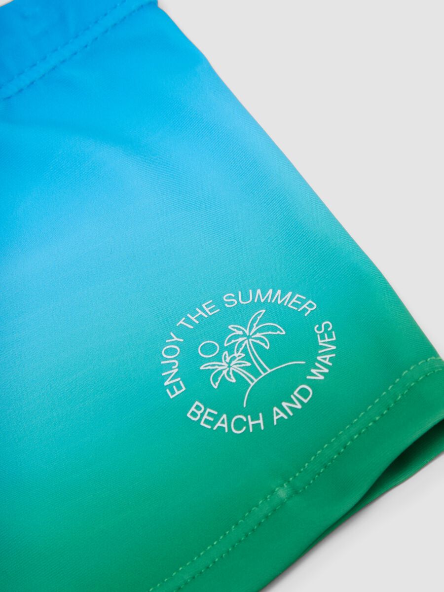 Blue stretch swim shorts_2