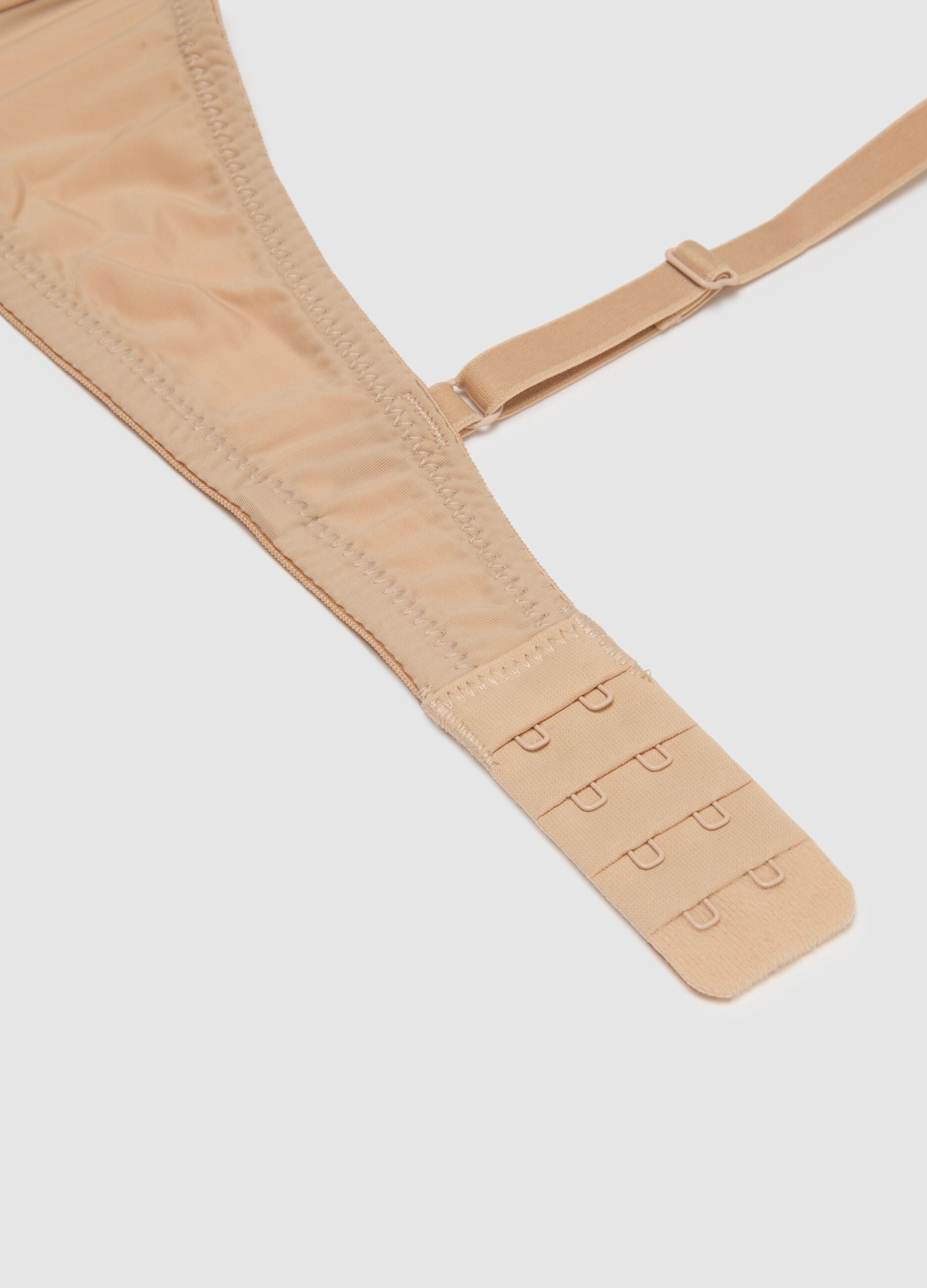 Women's beige stretch blend bra