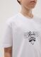 Boys' White Pure Cotton T-shirt Relaxed Fit Knicks_1