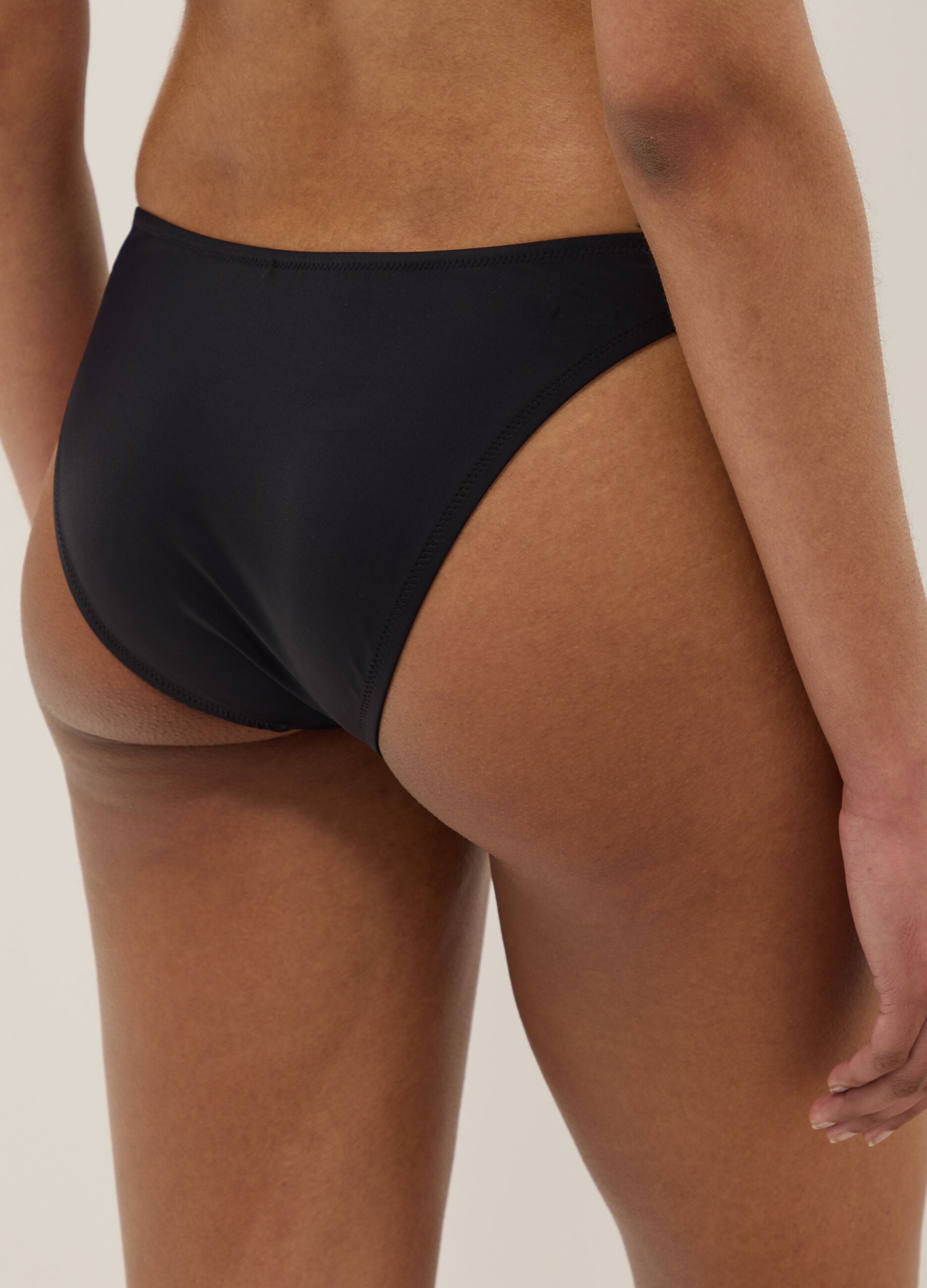 Black stretchy bikini bottoms
