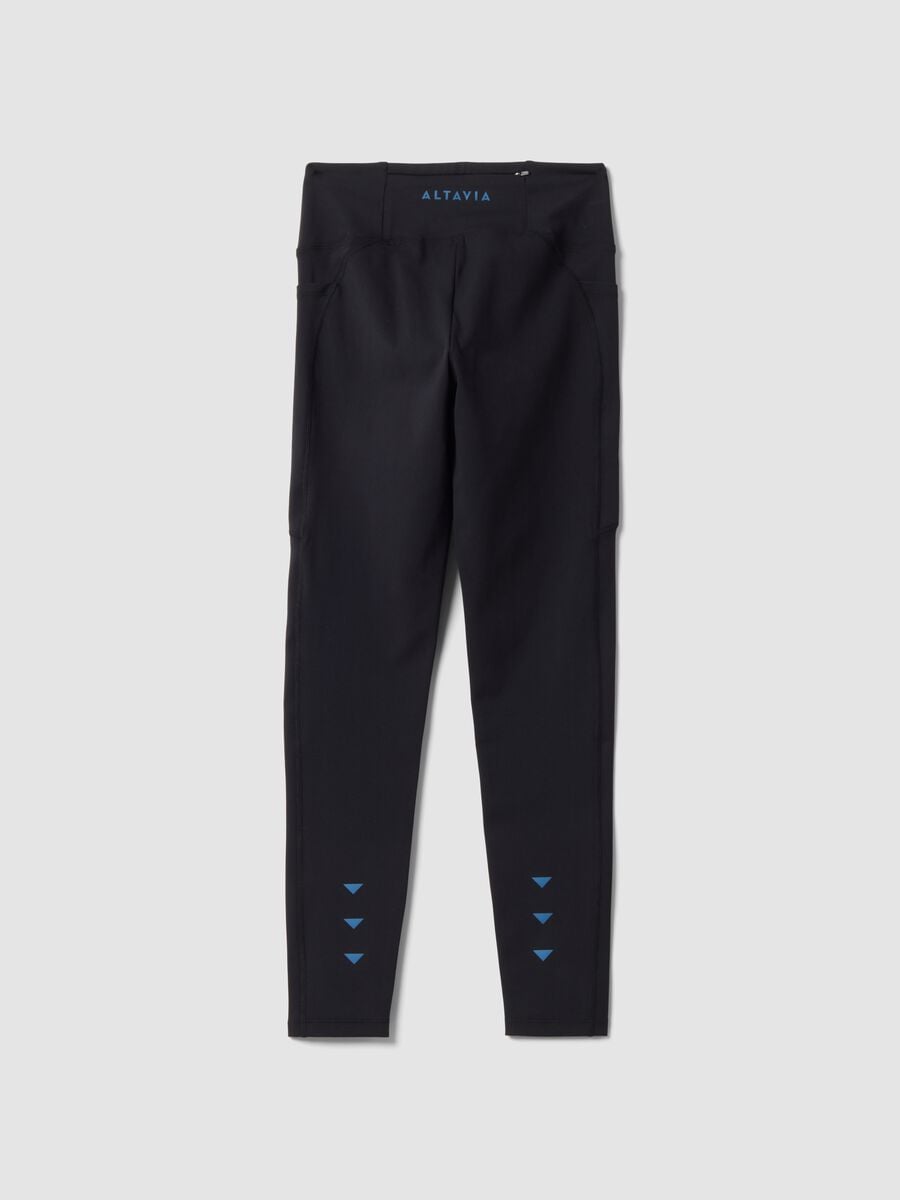 Black stretch-fabric leggings ALTAVIA RUNNING_5