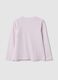 Purple pure cotton t-shirt with bows for girls_1