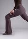 Purple flared leggings in breathable stretch fabric ALTAVIA STUDIO_4