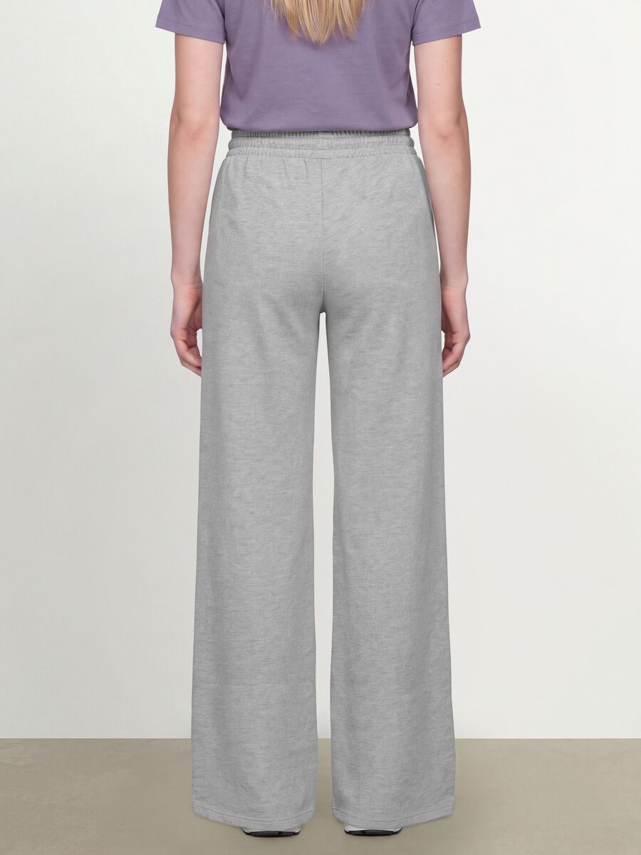 Grey baggy-fit pure cotton jogger trousers_3
