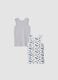2-pack multicolour Batman organic cotton tank tops_1
