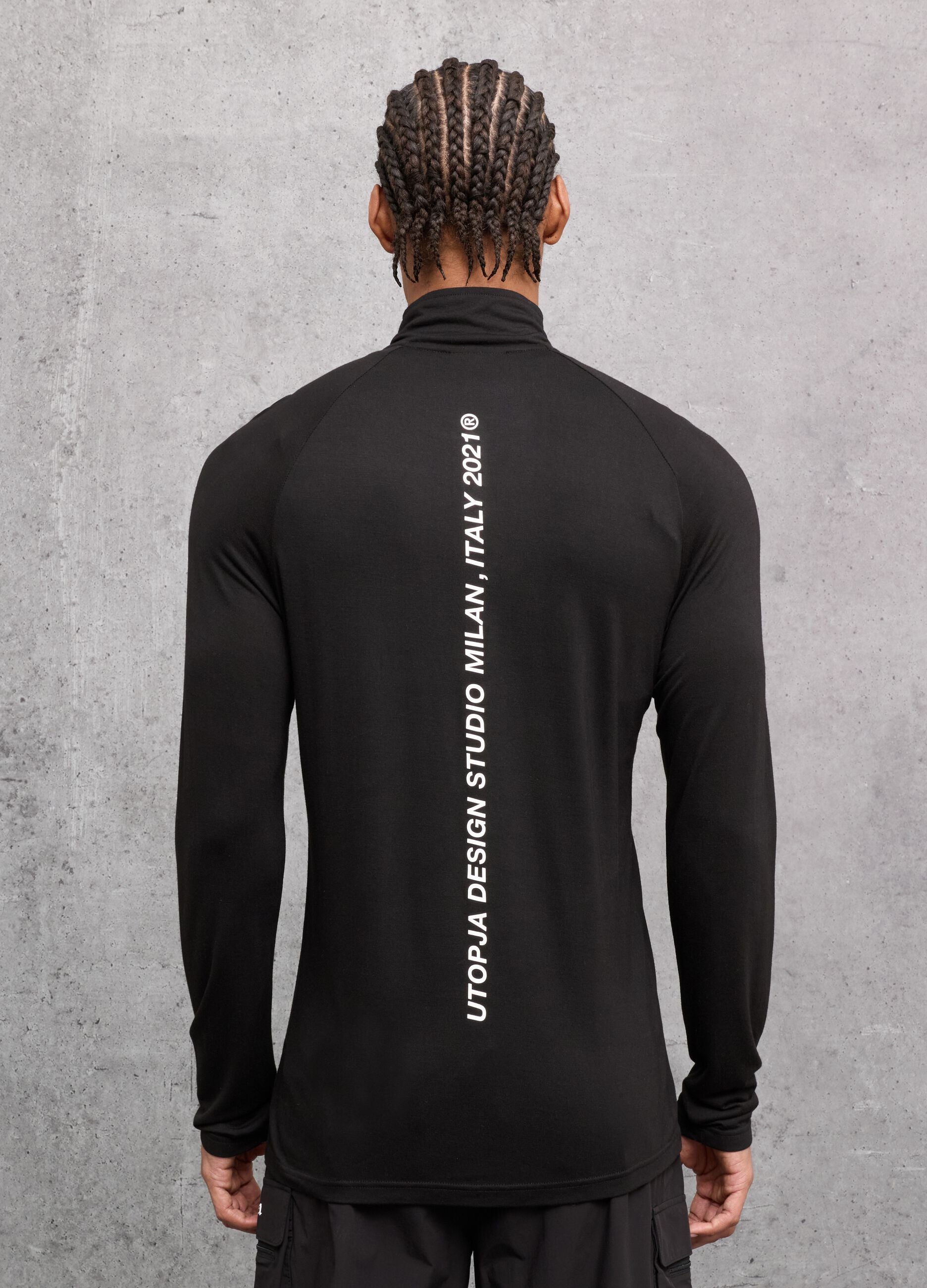 Half-Zip Light Sweater Black
