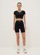 Black Boxy Fit Short Sleeve Sports T-shirt_1