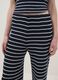 Blue striped wide-leg trousers with elasticated waist_3