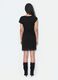 Black stretch dress with draped detail, regular fit_3
