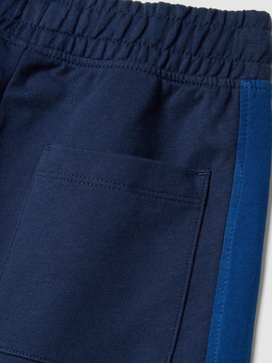 Kids' regular fit pure cotton blue shorts_3