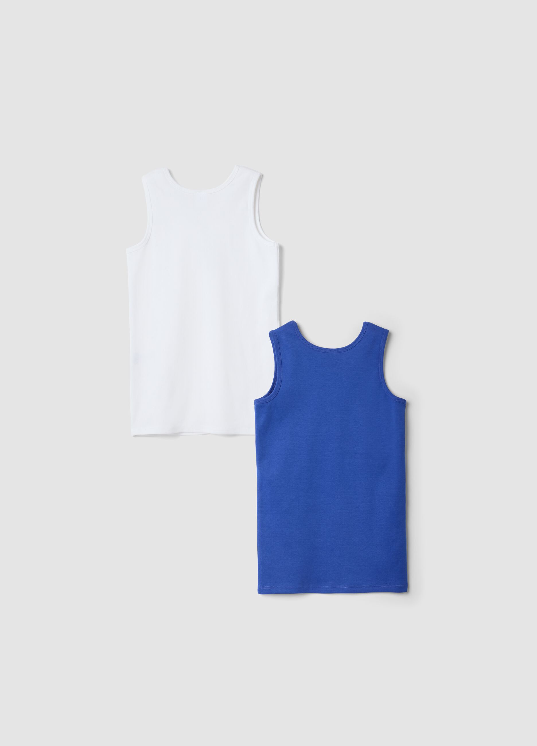 2-pack organic cotton vests with Mario Kart print