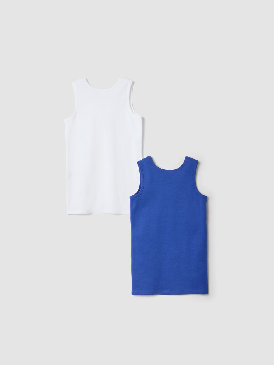 2-pack organic cotton vests with Mario Kart print_1