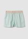 Multicolour organic cotton striped pyjama shorts_4
