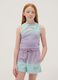 Purple ombr&eacute; stretch cotton fitted girls&rsquo; tank top_1