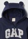 GAP logo hooded cotton-blend sleepsuit_2