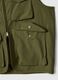 Regular fit green gilet with zip and front pockets_5