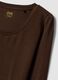 Brown stretch-viscose crew-neck slim-fit T-shirt_5