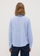 Blue striped pure viscose shirt, regular fit_3