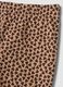 Brown stretch cotton leggings with heart print_2