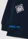 Oversized fit blue cotton blend Sonic print boys' sweatshirt_3