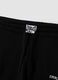 Black cotton-blend joggers with logo_5