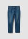 Blue cotton and lyocell blend regular tapered jeans_4