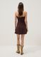 Brown Stretch Viscose Mini Dress_3