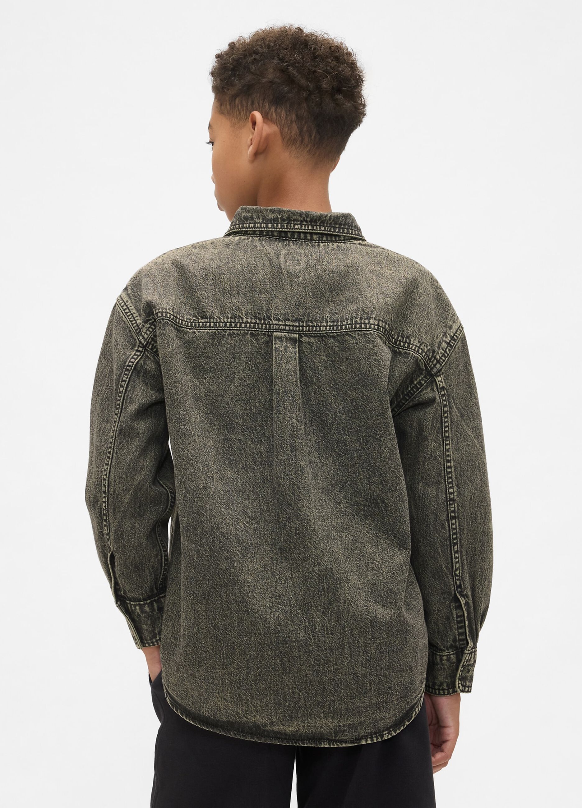 Green Long Sleeve Cotton Shirt