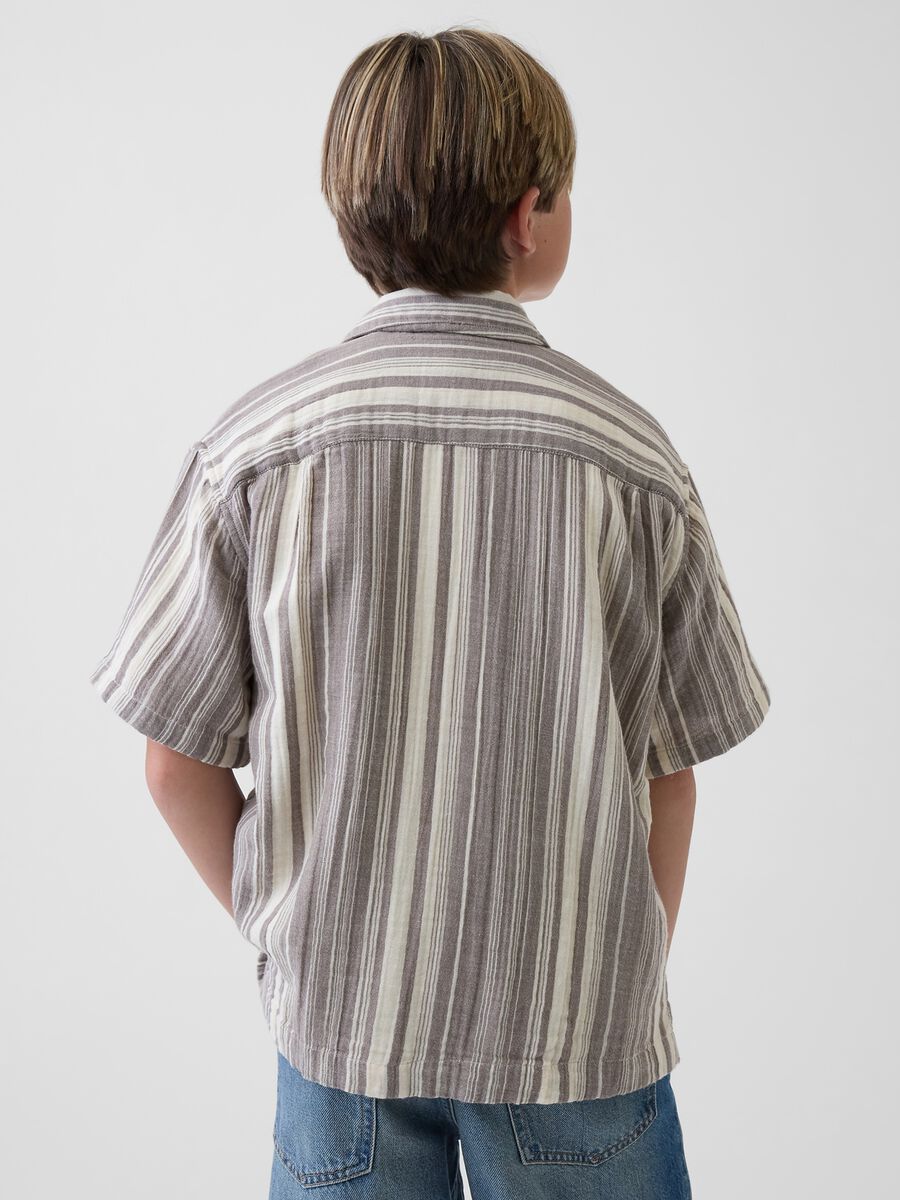 Pure cotton striped shirt_1