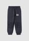 Grey pure cotton jogger trousers with Batman print_0