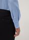 Blue slim-fit cotton-blend shirt_3