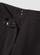 Grey pinstripe stretch viscose straight-leg trousers_6