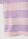 Multicoloured striped pure cotton oversized fit polo for girls_3