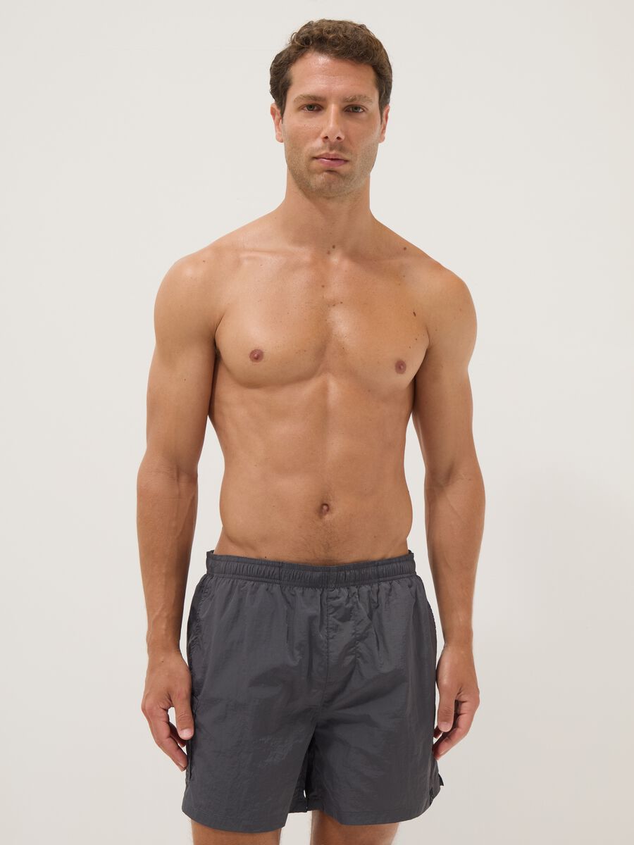 Boxer mare grigio con vita elasticizzata_0