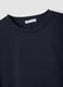 Blue Stretch Cotton Blend Regular Fit T-shirt_5