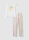 White organic cotton pyjamas with &ldquo;Nap Queen&rdquo; print_4