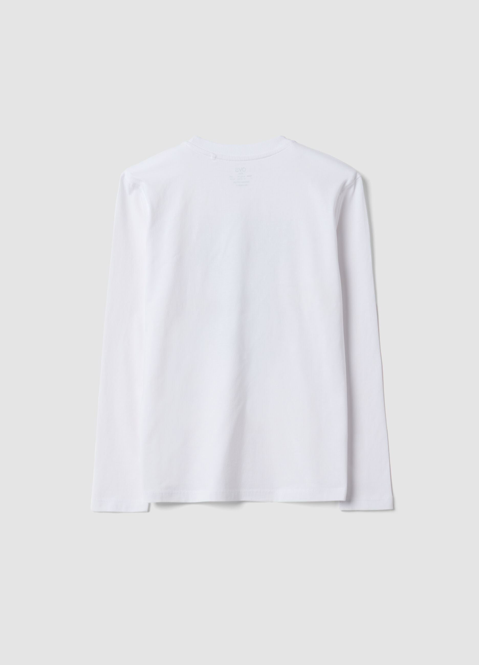 White organic cotton T-shirt with &ldquo;Let&rsquo;s get drip&rdquo; slogan for boys
