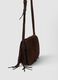 Brown genuine leather fringe bag_2