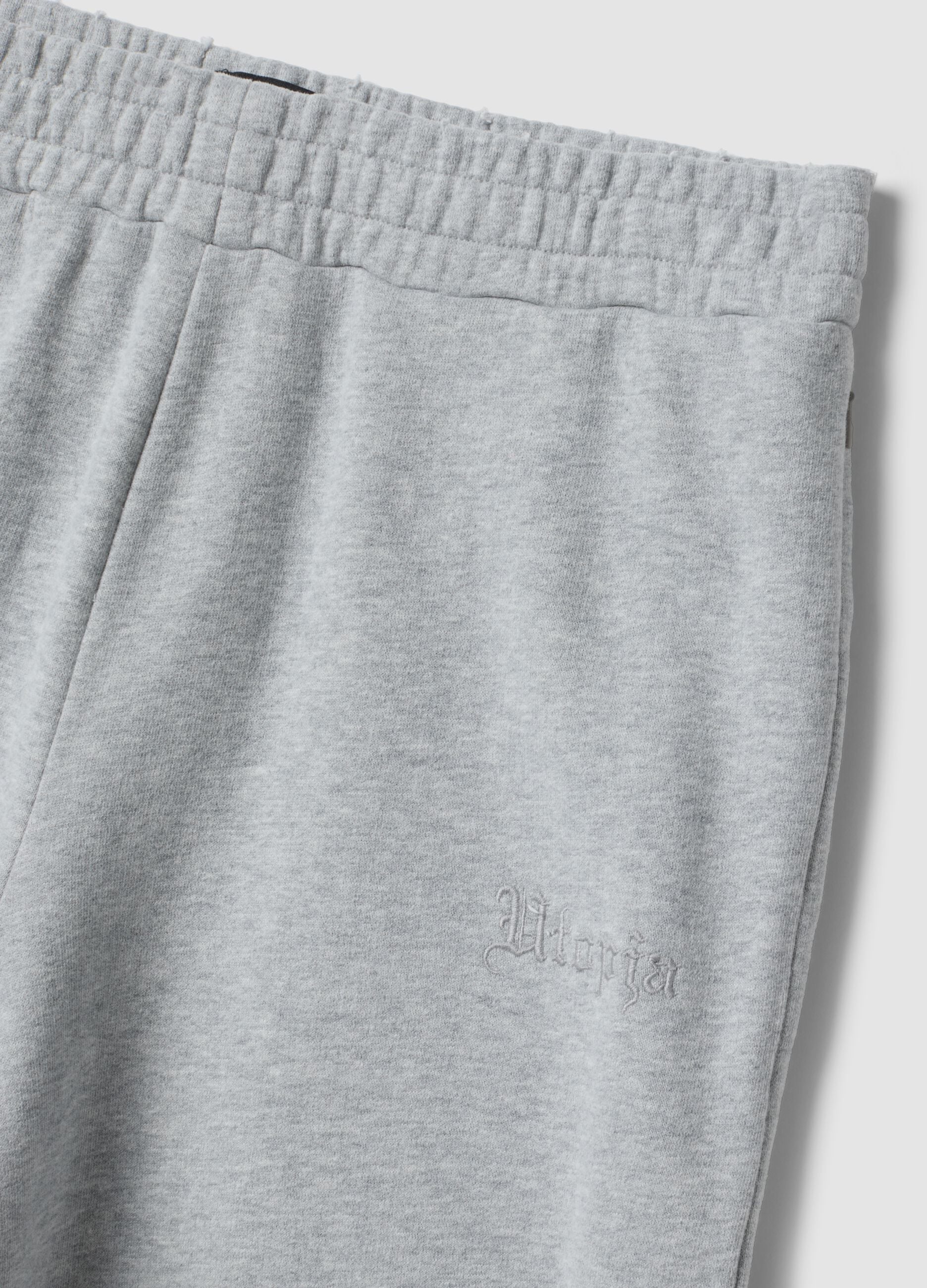 Grey Melange Sweatpants