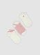 3-pack of white organic cotton-blend socks with scalloped trim_0