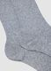 Long grey socks in stretch cotton and linen blend_1