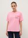 Pink pure cotton T-shirt regular fit with Keith Haring print_0