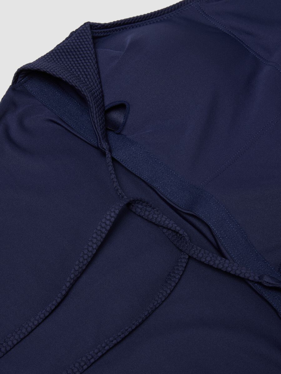 Blue stretchy fabric swimsuit_5